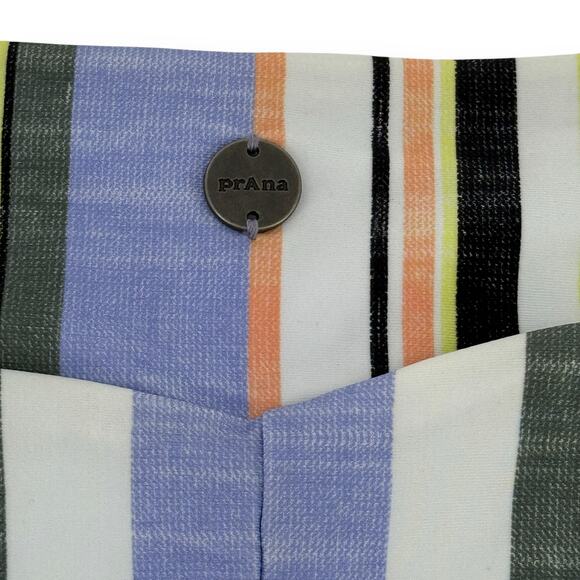 Prana Presolana Hipster Bikini Bottoms Sz XL Morning Glory Stripe Bathing Suit - Picture 3 of 7